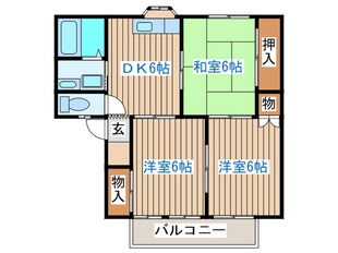 コ－ポロ－ズの物件間取画像